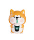 Shiba/Corgi Air Freshener Vent Clips - Drinking Starbucks